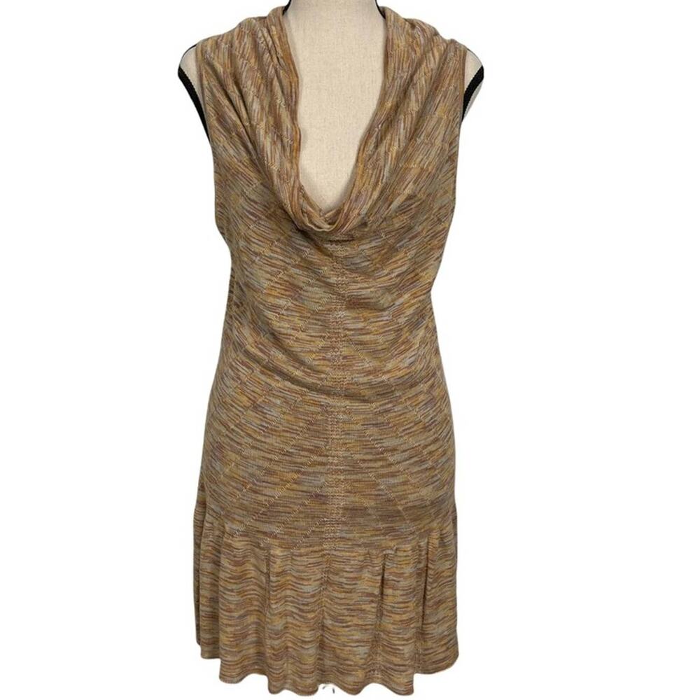 Anthropologie Moth Sleeveless Draped Neck Ruffle Dress/Tunic Size Medium